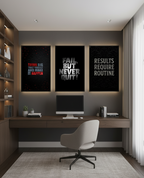 3-Panel Motivational Quotes Wall Art – Inspire Every Day