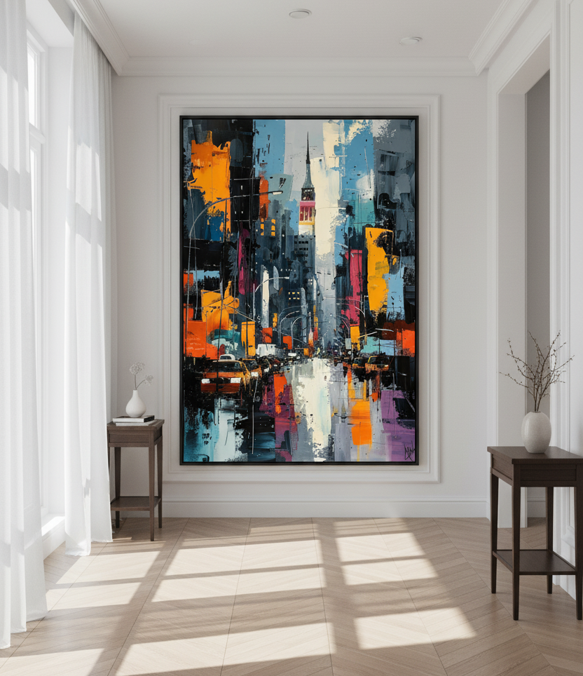 Urban Pulse – Abstract New York Street Wall Art