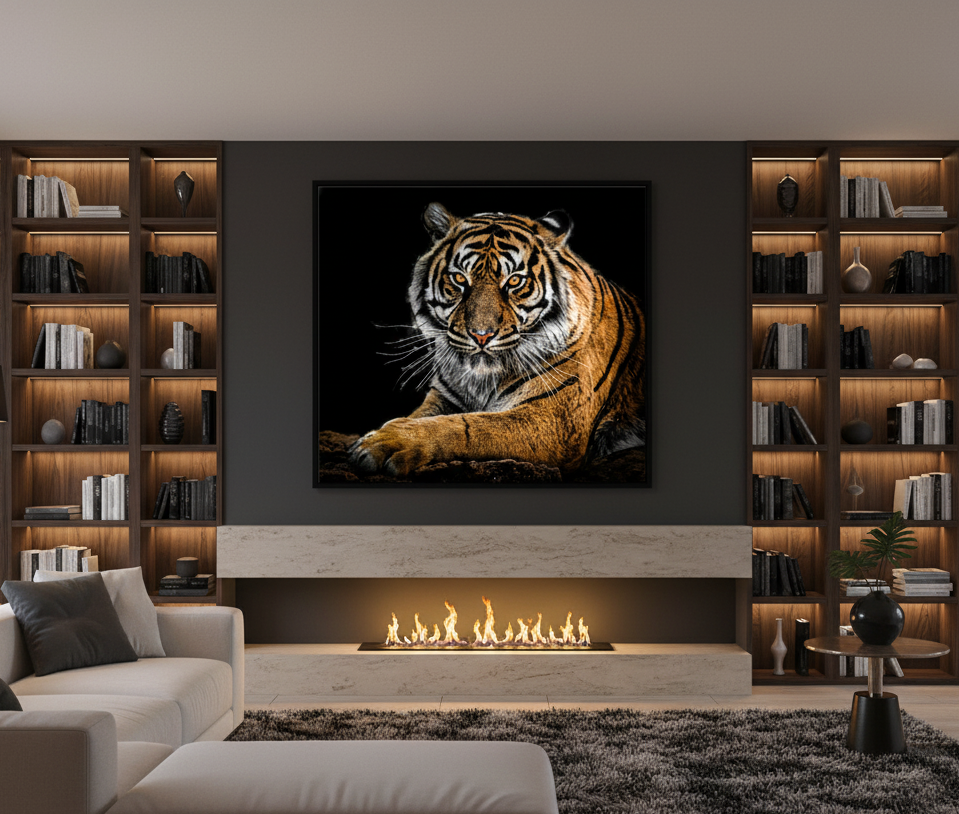 The Regal Tiger Wall Art Panel