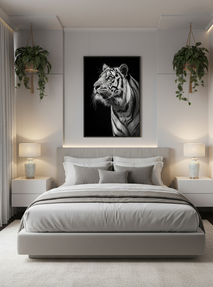 Regal Majesty – Tiger Portrait Wall Art