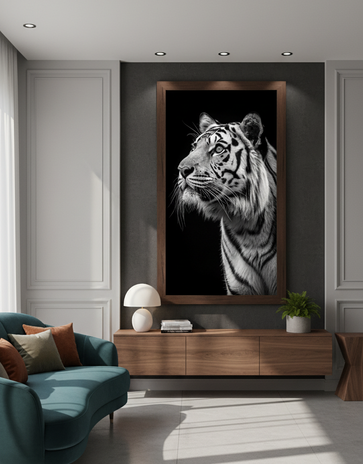 Regal Majesty – Tiger Portrait Wall Art