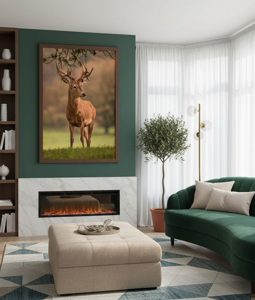 Grace of the Wild – Deer Wall Art Panel