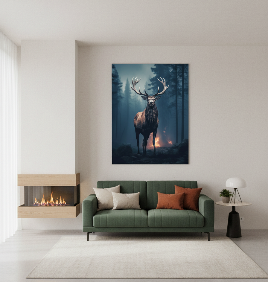 The Noble Stag Wall Art Panel