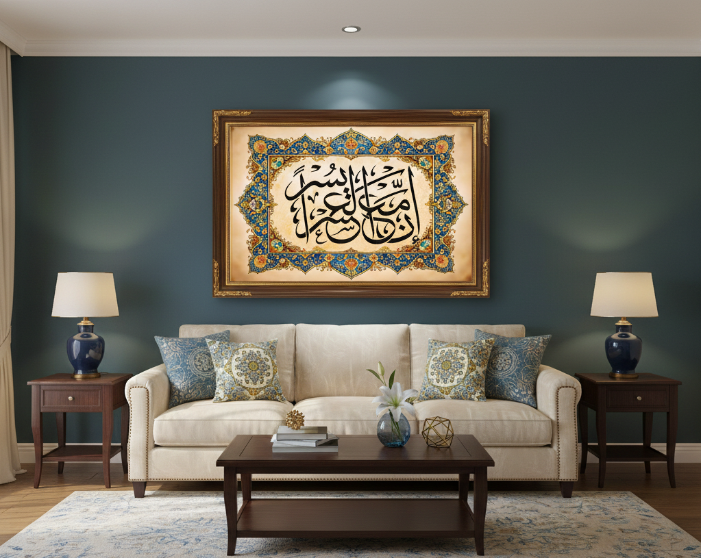 Sacred Elegance – Islamic Calligraphy Wall Art