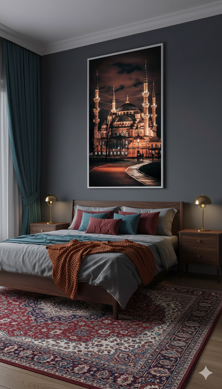 The Blue Mosque – Harmony in Architecture Wall Art
