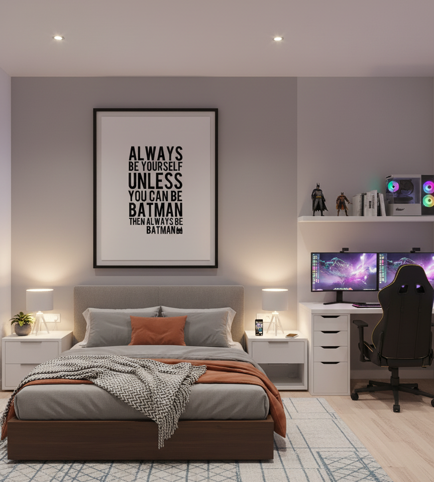 Be Yourself (Batman Edition) – Fun Quote Wall Art