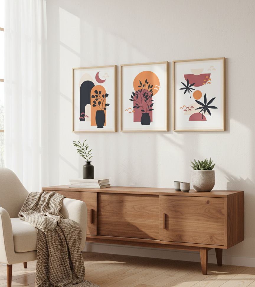 Botanical Calm – Boho Floral & Plant Wall Art
