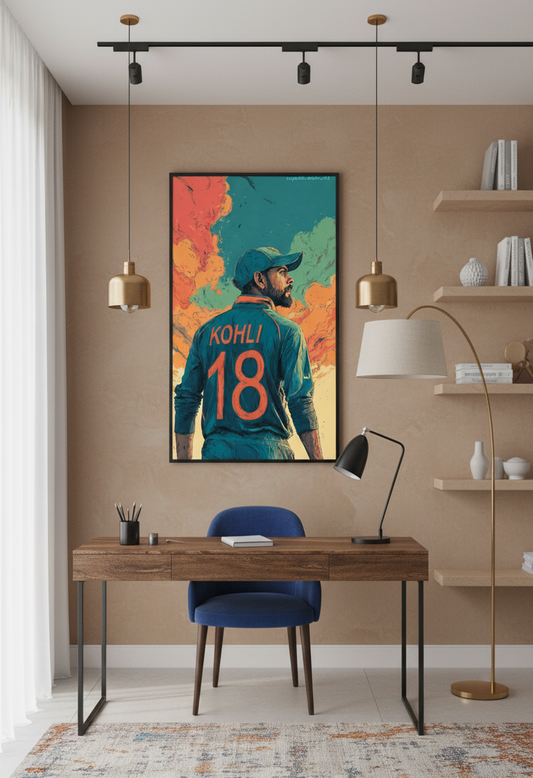 The Passion of Virat Kohli Wall Art Panel