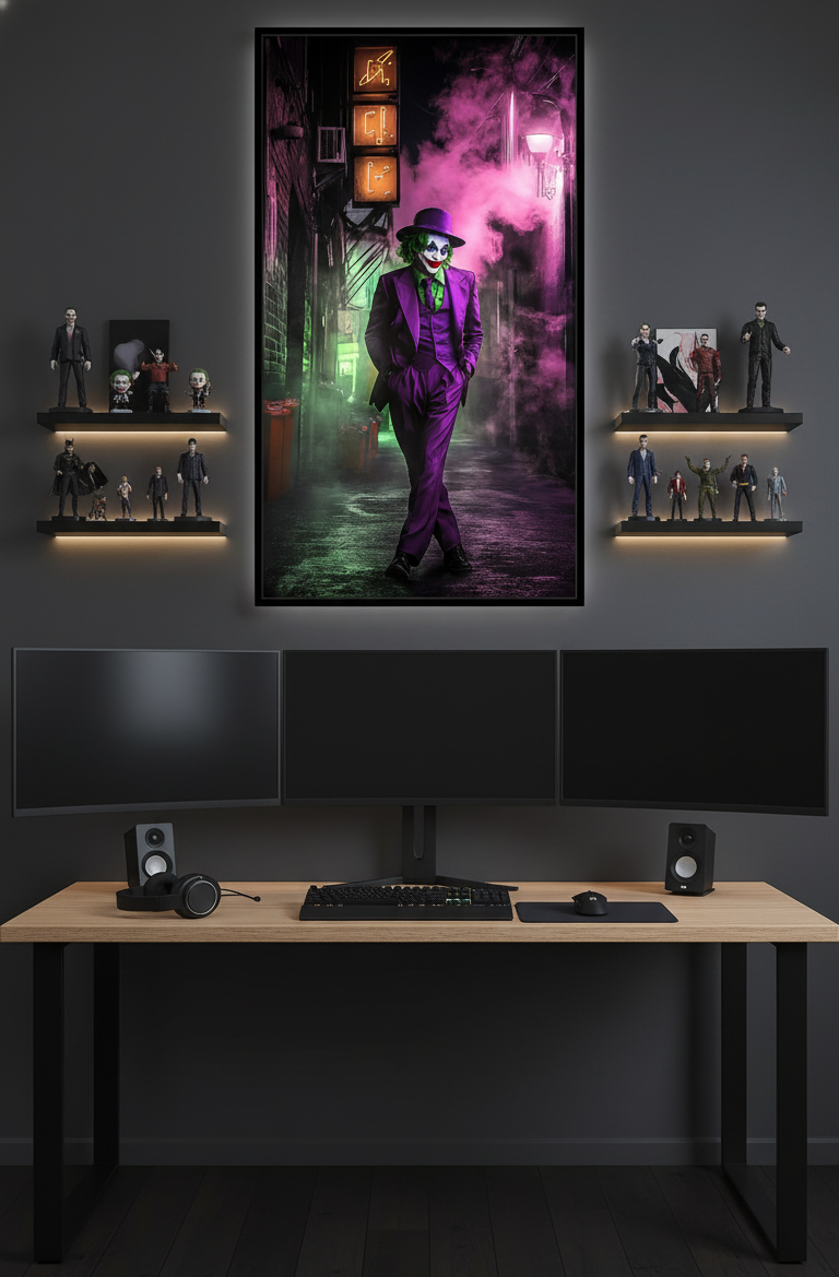 Chaos Unleashed – The Joker’s Reign Wall Art