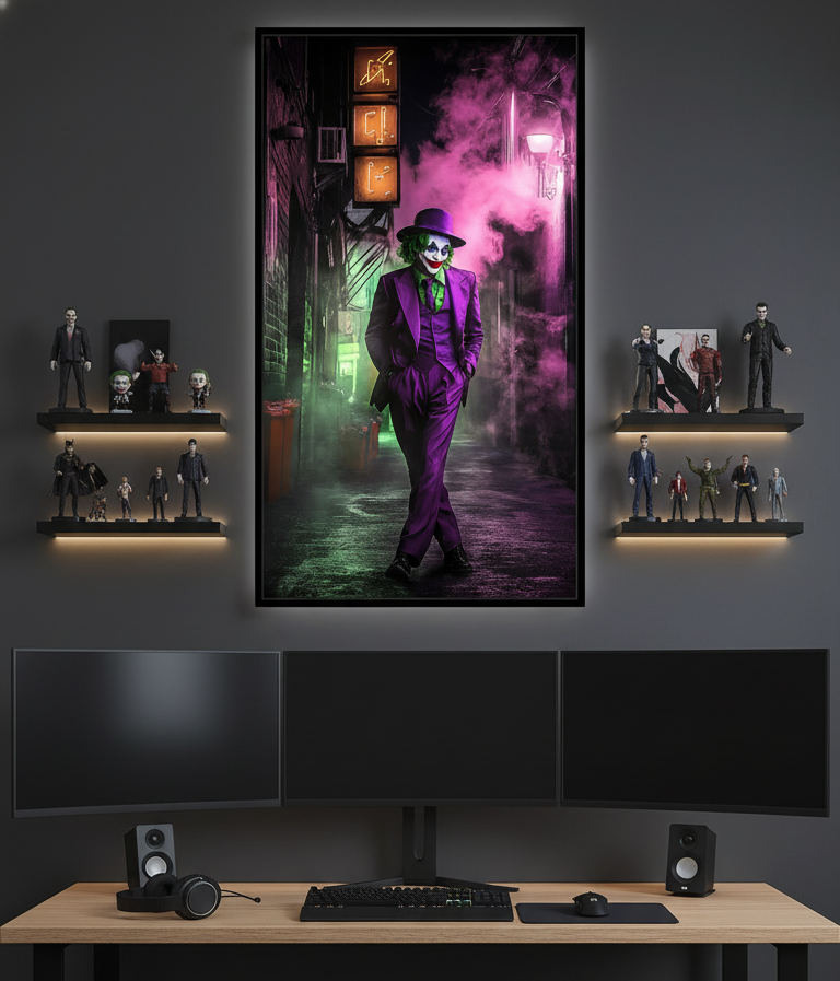 Chaos Unleashed – The Joker’s Reign Wall Art