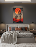 Crimson Moon – Whisper of the Forest Wall Art