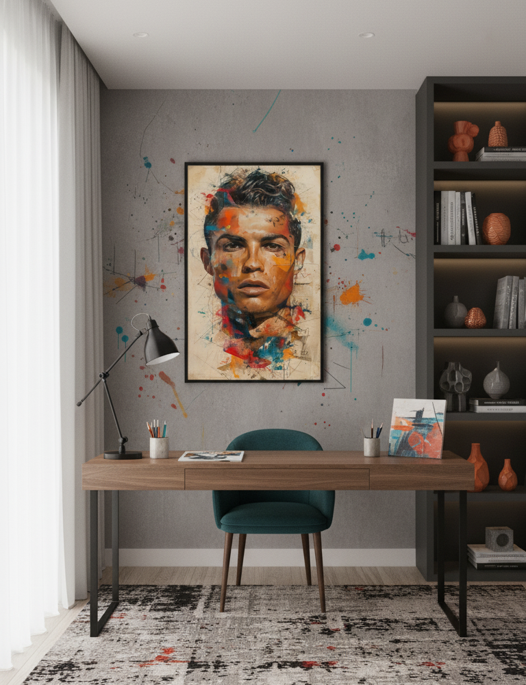 Cristiano Ronaldo – The Power of Color Wall Art