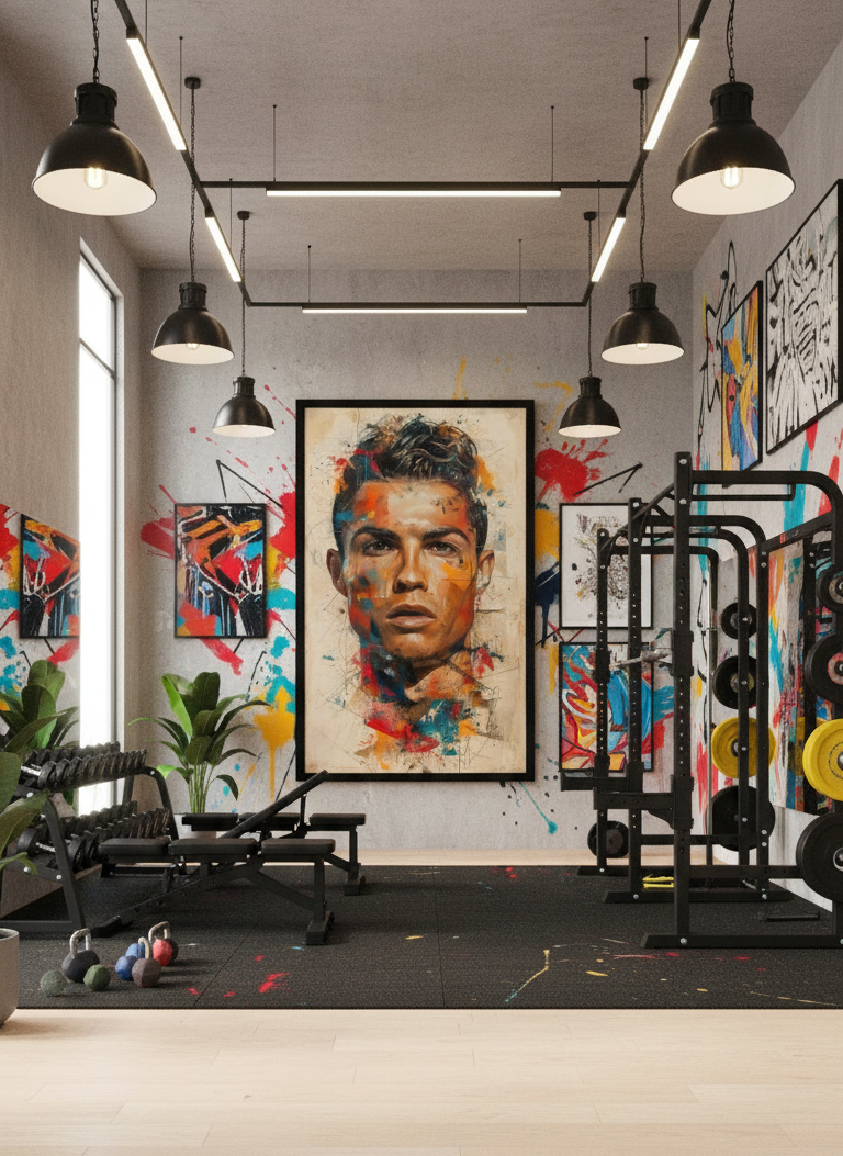Cristiano Ronaldo – The Power of Color Wall Art