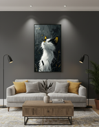 Curious Cat Wall Art Panel