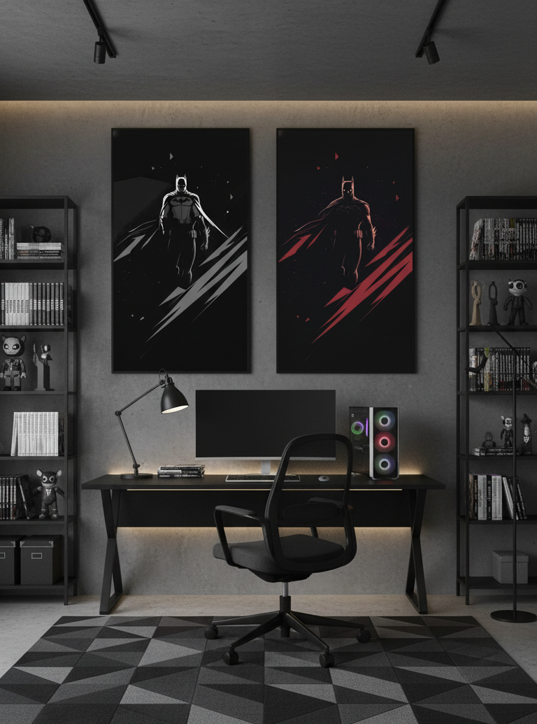 Dark Knight Legacy – 2 Panel Batman Wall Art