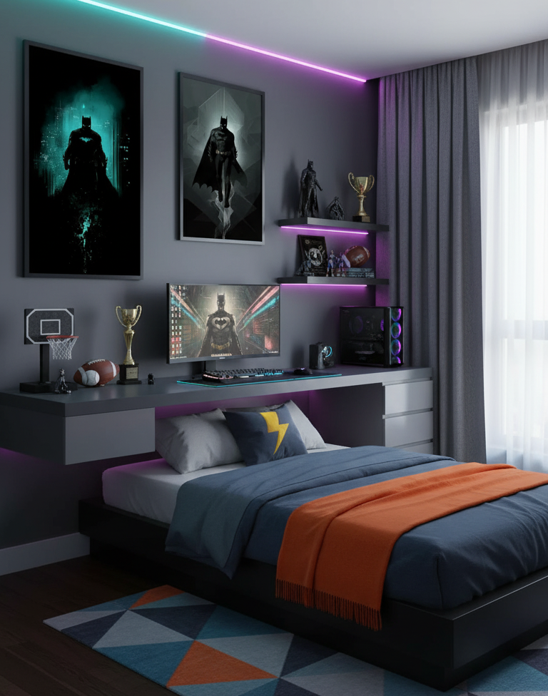 The Shadow Within – Two Panel Batman Art