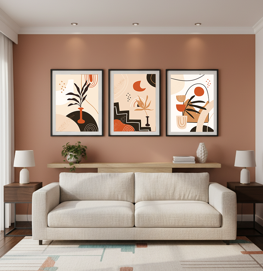 Desert Greens – Boho Plant Wall Art