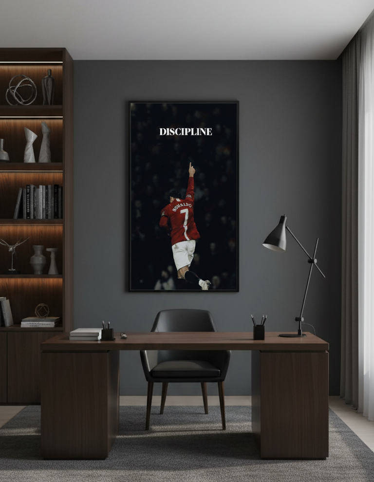 Discipline – The Ronaldo Way Wall Art Panel