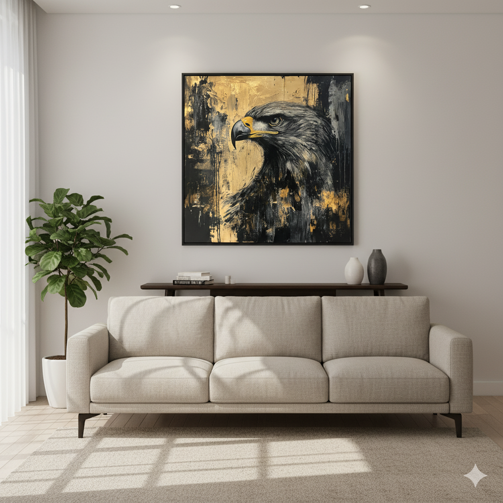 Wings of Vision – Regal Eagle Wall Art Panel