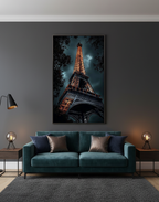 Midnight in Paris – Eiffel Tower at Night Wall Art