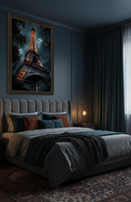 Midnight in Paris – Eiffel Tower at Night Wall Art
