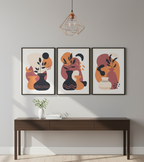 Earthen Bloom – Boho Pots & Flowers Wall Art