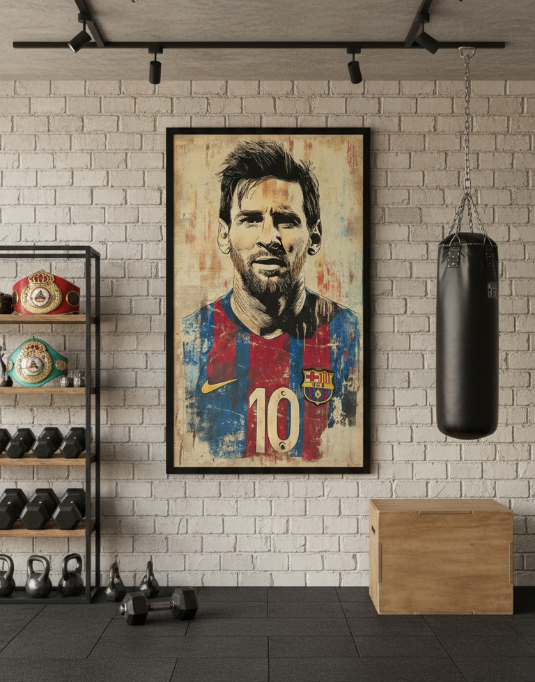The Legend – Messi Portrait Wall Art