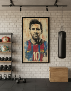The Legend – Messi Portrait Wall Art