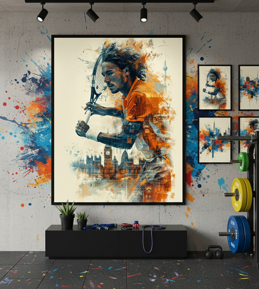 Game Point – London Tennis Spirit Wall Art