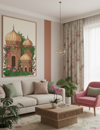 Timeless Grandeur – Mughal Fort Front View Wall Art