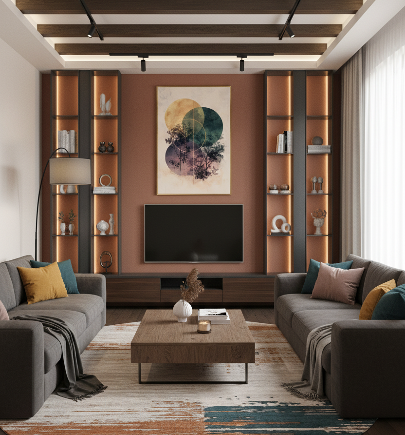 Geometric Harmony – Nature in Balance Wall Art