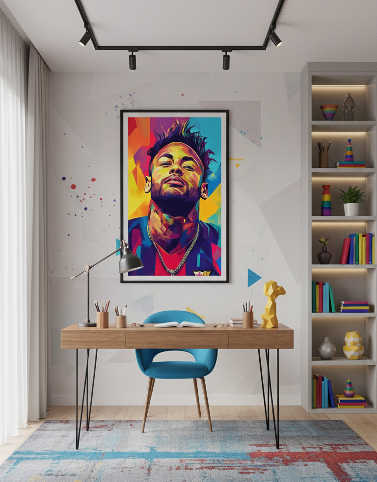 Golden Game – Neymar Wall Art