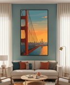 Golden Horizon – The Golden Gate Bridge Wall Art