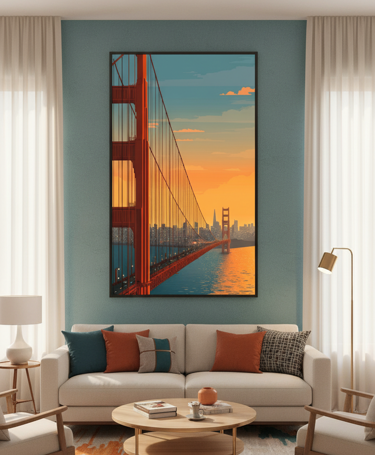 Golden Horizon – The Golden Gate Bridge Wall Art
