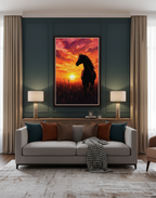 Golden Horizon – Grace at Sunset Wall Art