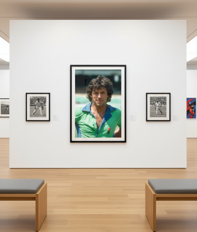 The Champion’s Spirit – Imran Khan in ODI Jersey Wall Art