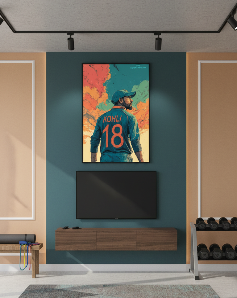 The Passion of Virat Kohli Wall Art Panel