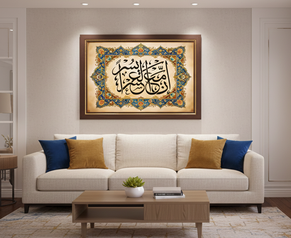 Sacred Elegance – Islamic Calligraphy Wall Art