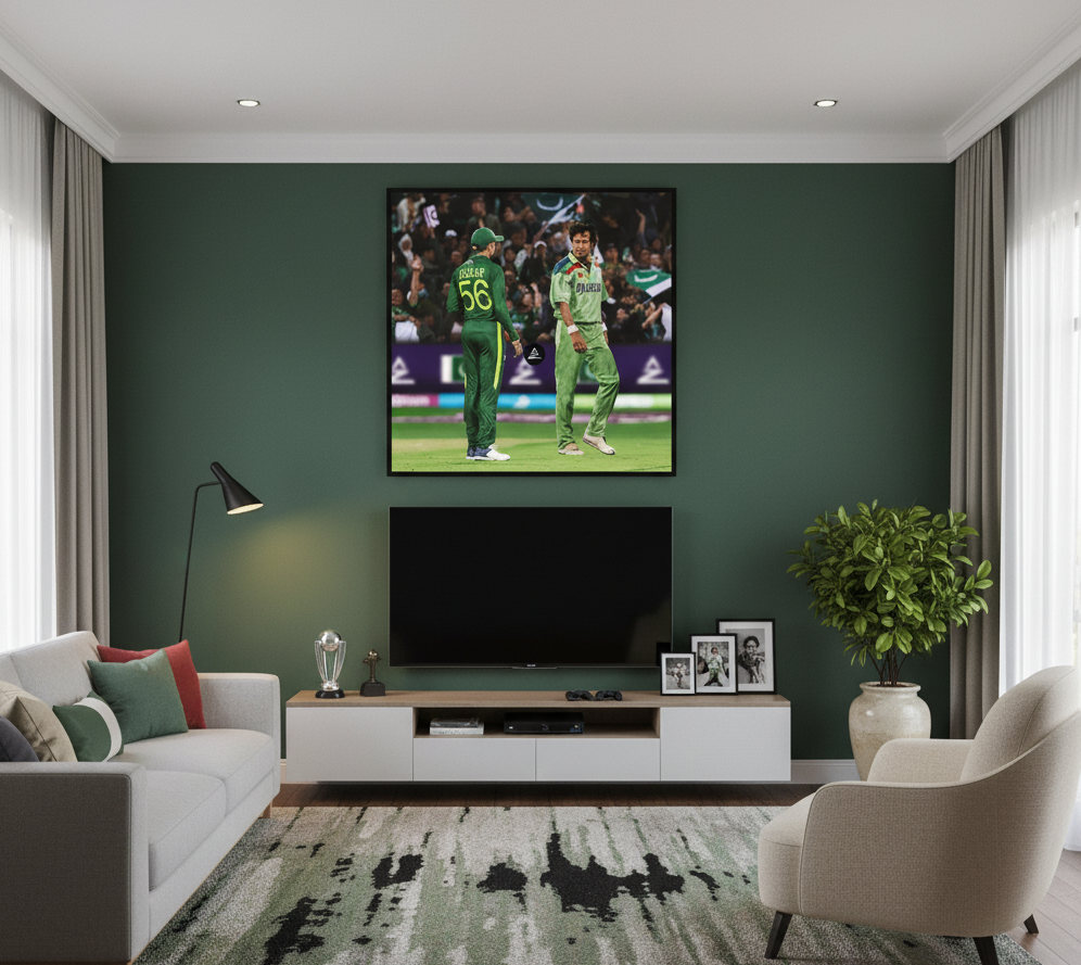 Legacy of Greatness – Babar Azam & Imran Khan Wall Art