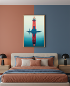 Beacon of Tranquility – Lighthouse by the Sea Wall Art