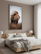 King of the Wind – Majestic Lion Wall Art Panel