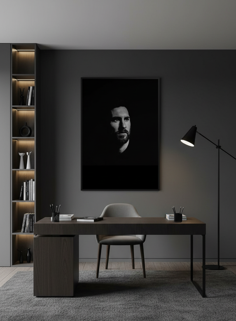 Lionel Messi – The Silent Greatness Wall Art