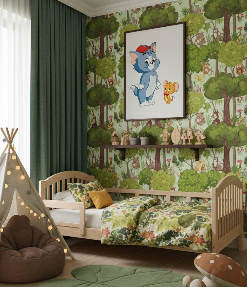 Little Tom and Jerry – 1 Panel Kids Wall Art