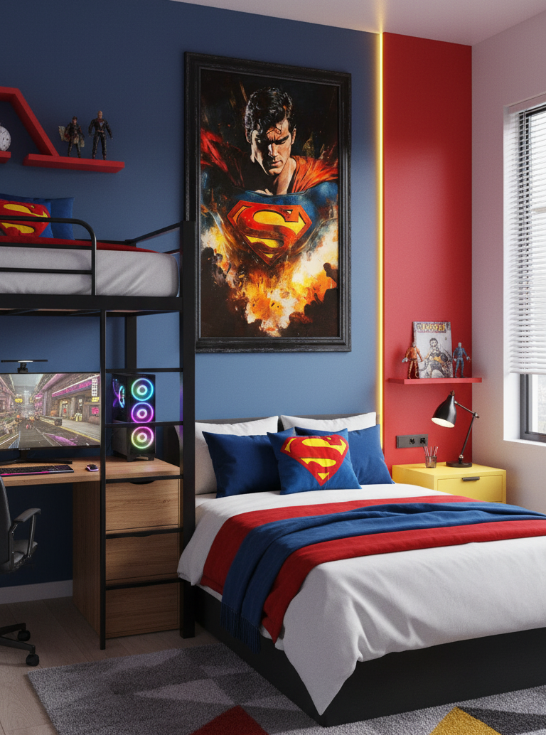 Man of Steel – Superman in Flight Wall Art