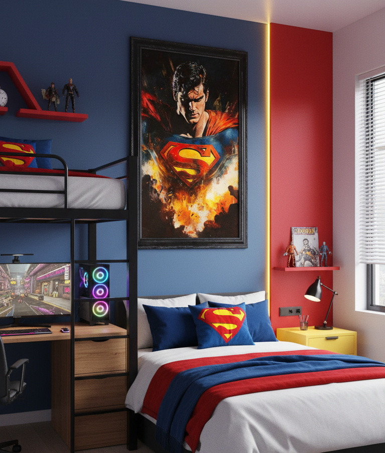 Man of Steel – Superman in Flight Wall Art