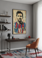 The Legend – Messi Portrait Wall Art