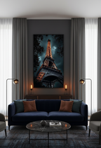 Midnight in Paris – Eiffel Tower at Night Wall Art