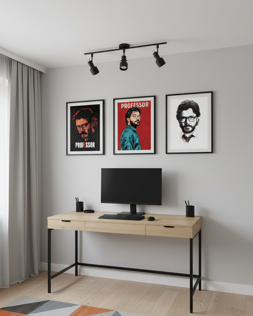 The Mastermind – Money Heist Professor Wall Art