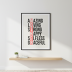 Mother – Tribute Quote Wall Art