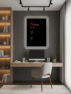 Never Give Up – Motivational Quote Wall Art